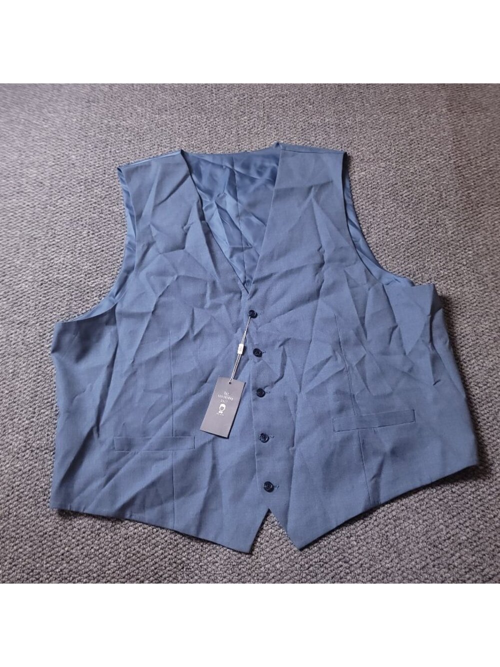 The Groomsman Suit Vest Mens 58 Tall Light Blue Formal Supply Dress Wedding Shop